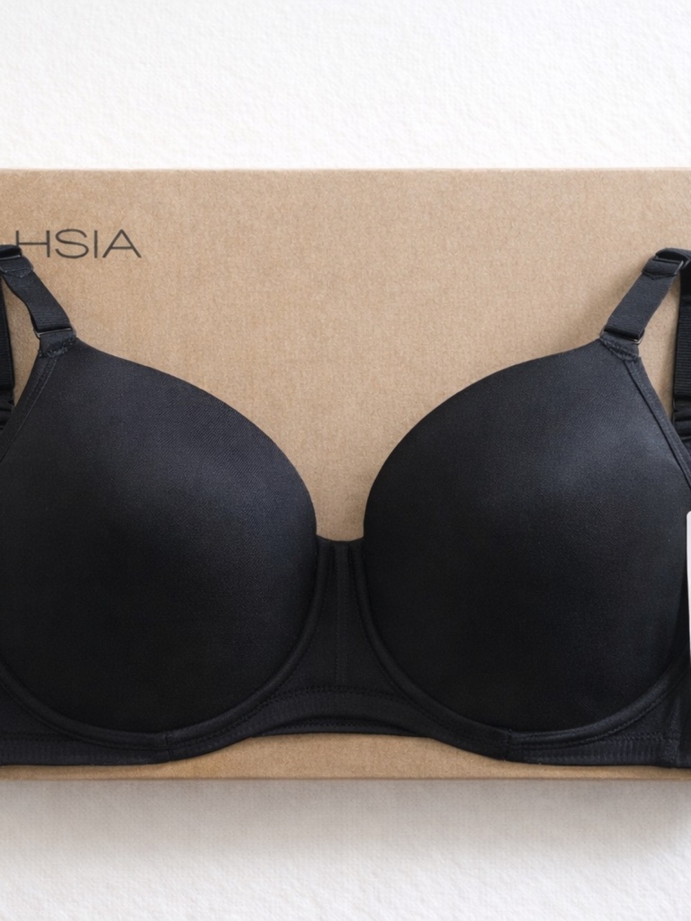 HSIA Black Bra 40DD Full Coverage Underwire New Sealed